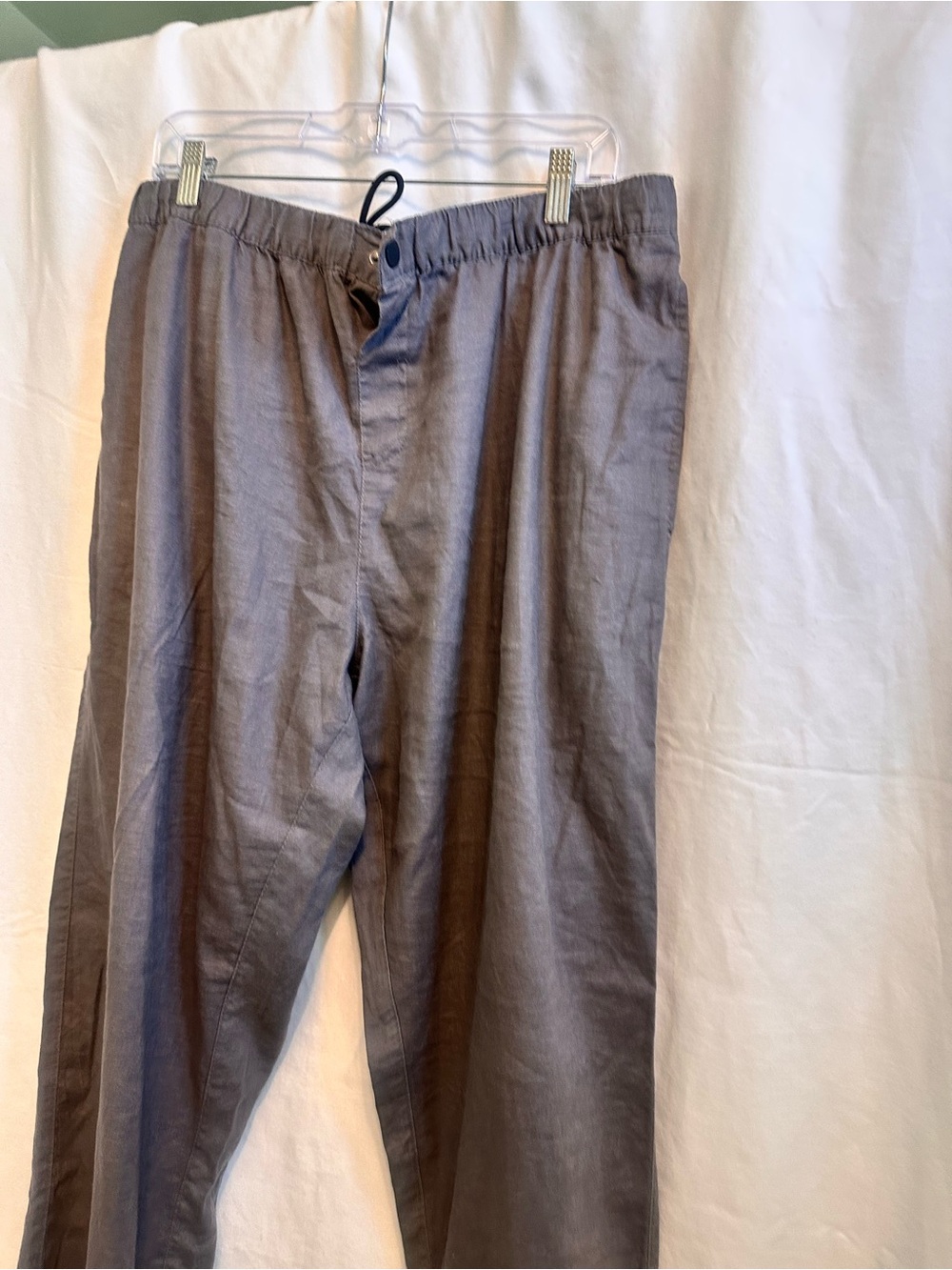 Saks Fifth Avenue Men’s Gray Elastic-Waist Chinos